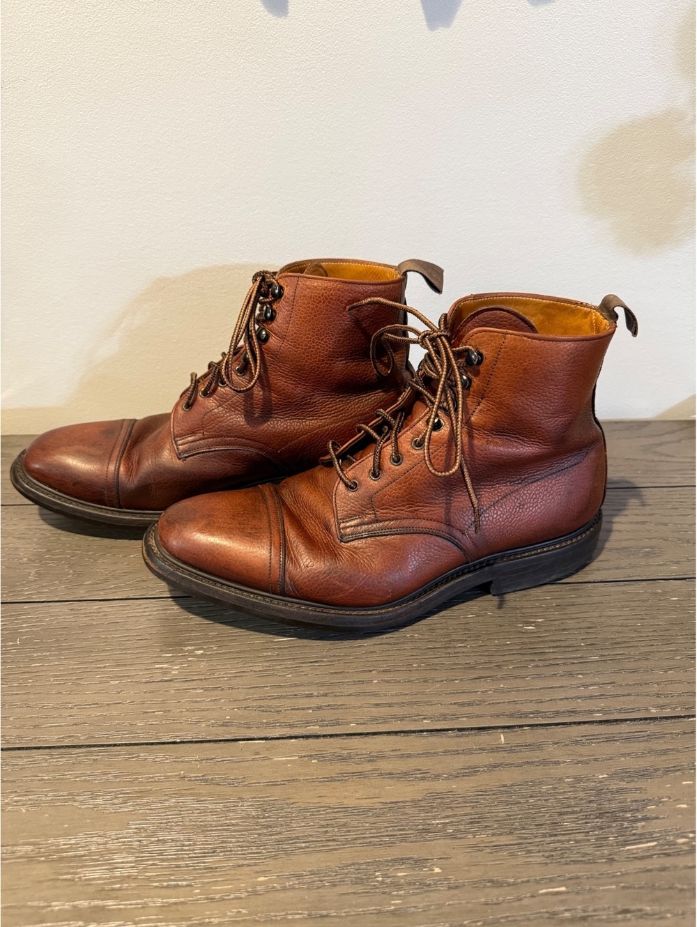 Grenson Brown Leather Ankle Boots Men’s Size 8.5